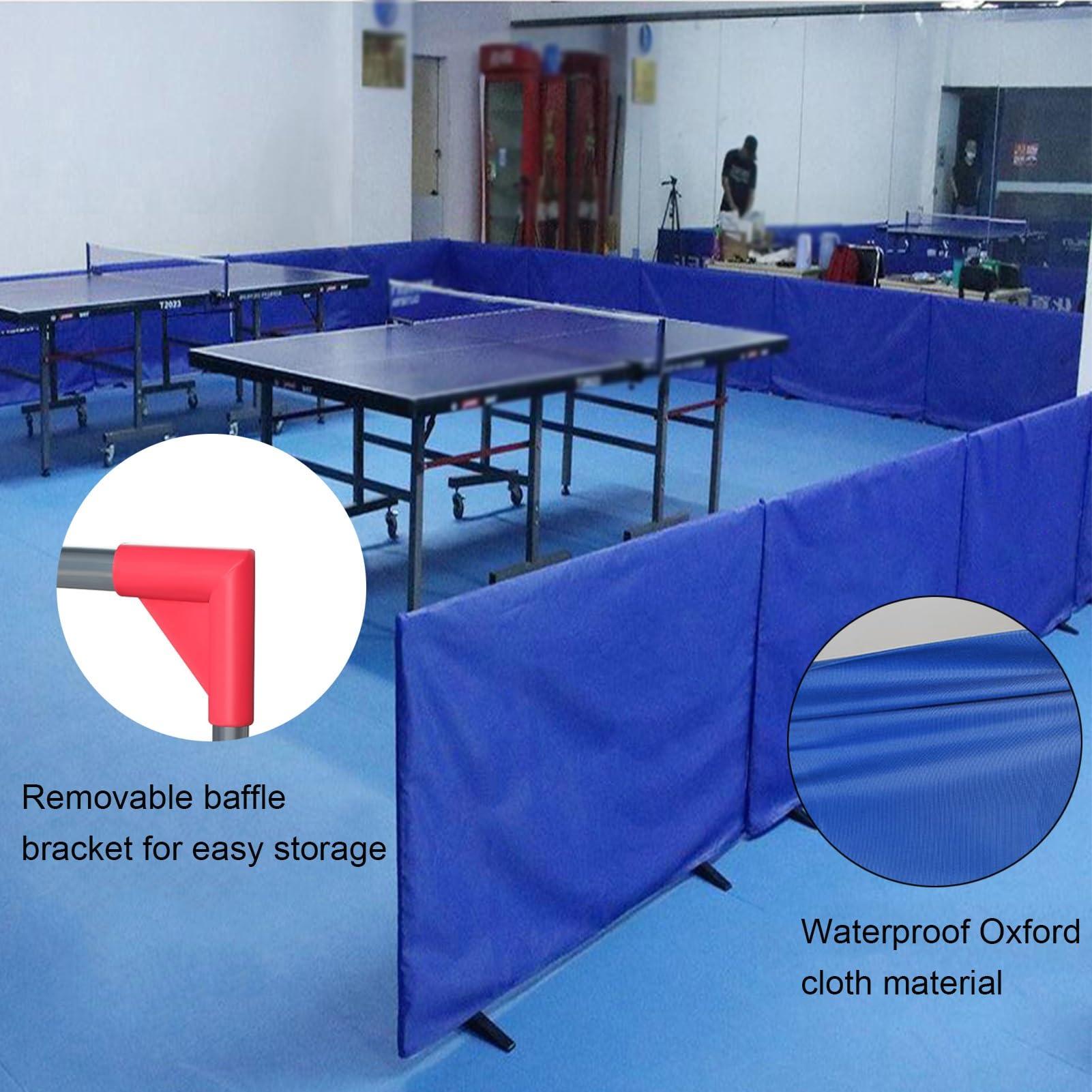 LVLDAWA LVLDAWA Table Tennis Barrier Screen, Training Court Portable Privacy Partition Screen, Table Tennis Court Fence Surround Barrier Block for Playground, Schools (Color : Blue, Size : 140X75CM-1PCS)