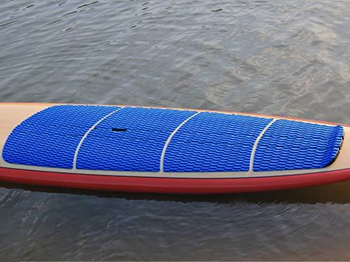 Abahub Abahub 12 Piece Surf SUP Deck Traction Pad Premium EVA with Tail Kicker 3M Adhesive for Paddleboard Longboard Surfboard Navy Blue