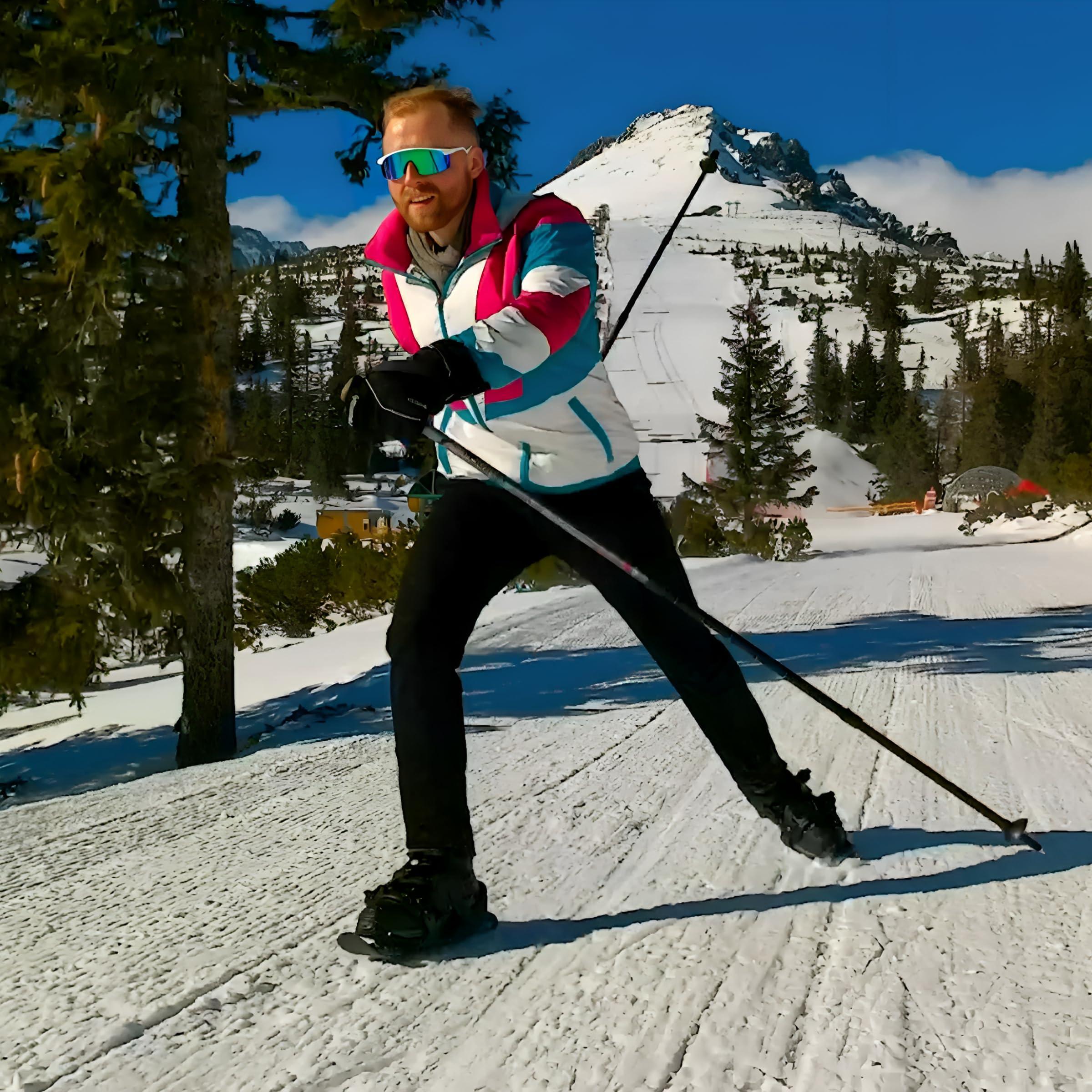 Snowfeet Snowfeet PRO - Mini Short Ski Skates for Snow | Skis for Winter Shoes | Short Snowskates Snowblades Skiboards | The Real Original (Turquoise)