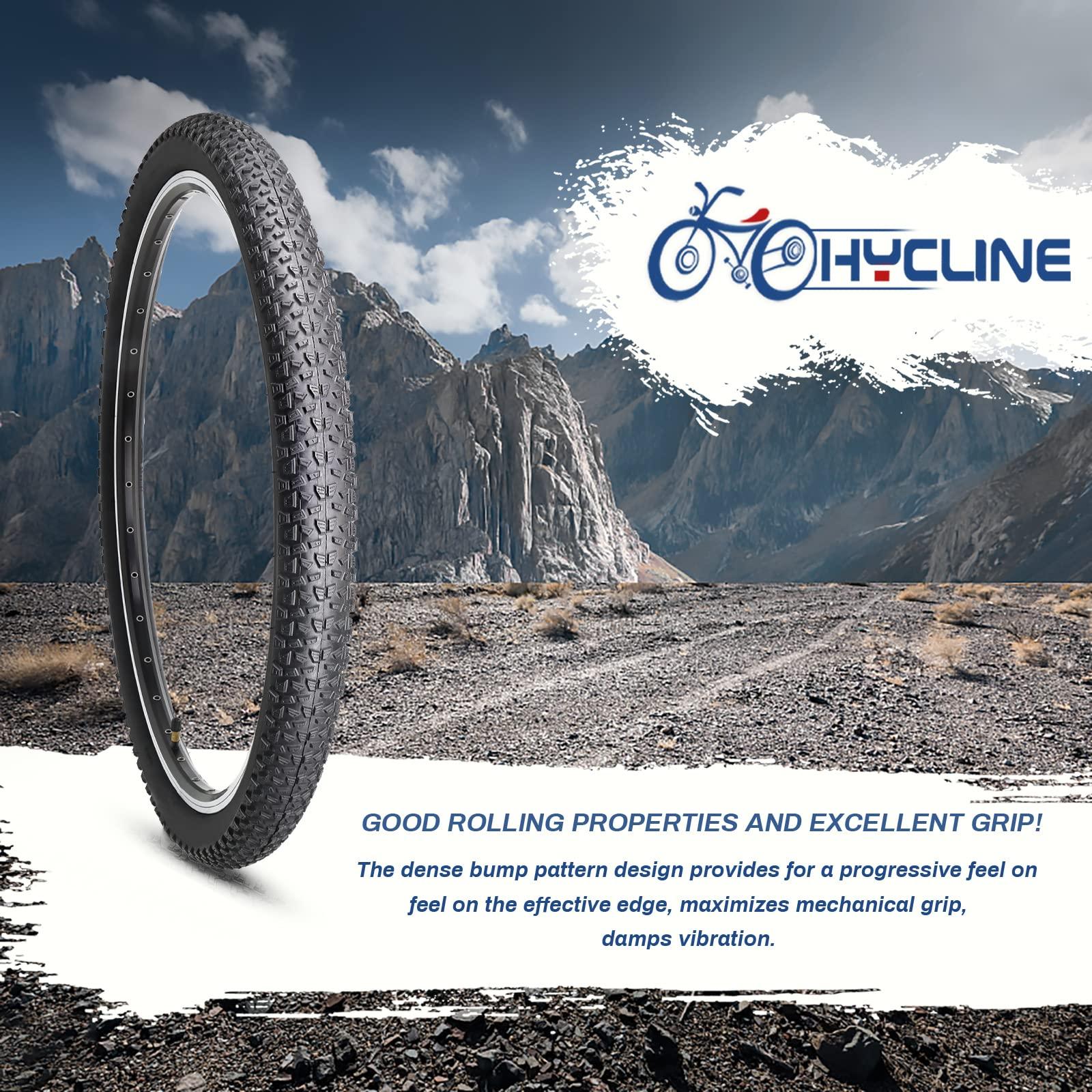 Hycline Hycline Bike Tire,27.5x2.125-Inch Folding Replacement Tire for MTB Mountain Bicycle-Black