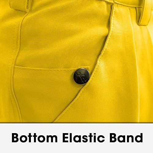 Golf Knickers Golf Knickers Yellow Microfiber (Plus Fours) for Men - 30\"