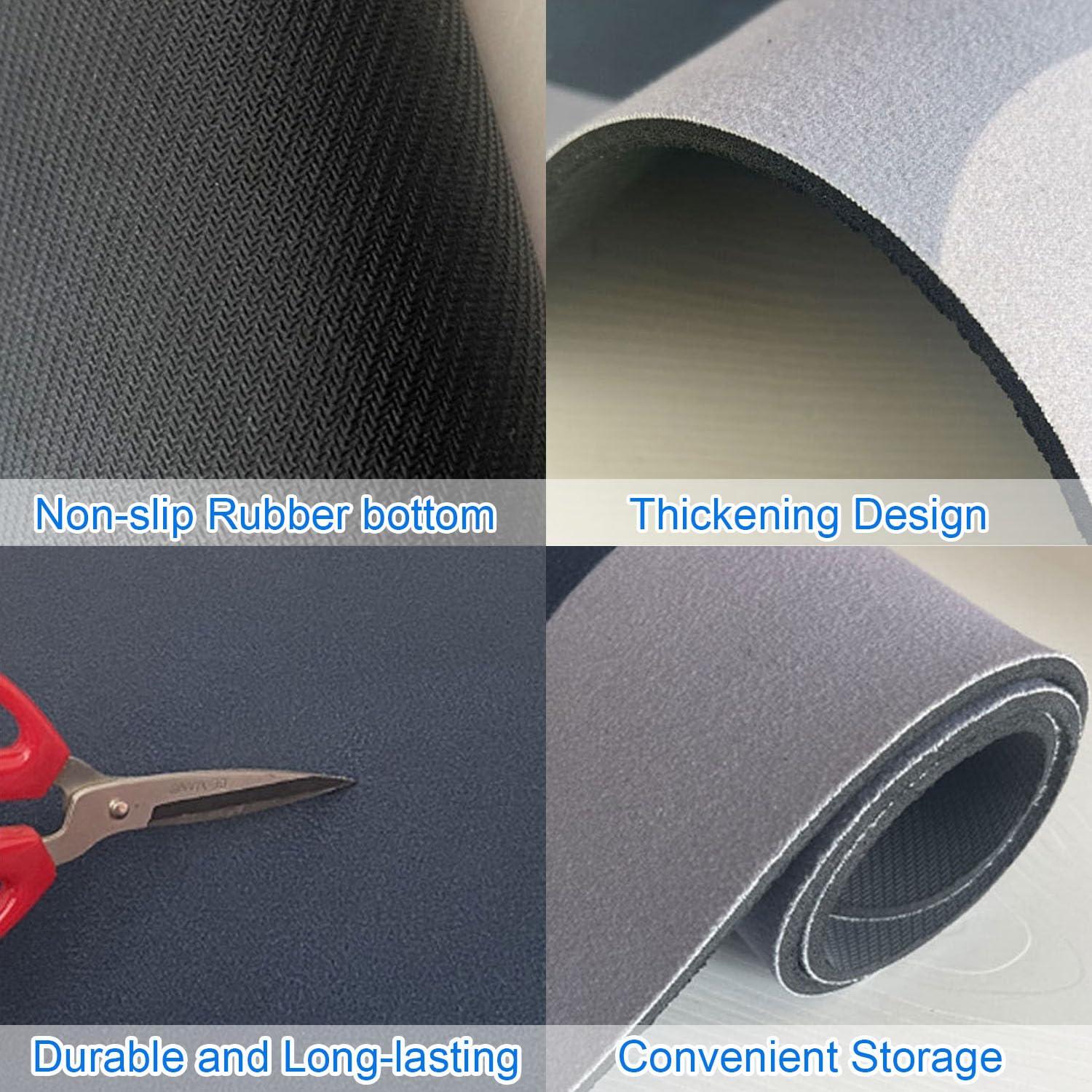 PUSHIZHIGUANG Soccer Training Mat, Anti-Skid Soundproof Football Training Mat, Household Diatom Mud Folding Children Adult Dribbling Training Foot Mat, Improve Speed, Strength and Coordination (E, 15.7 * 23.6in)
