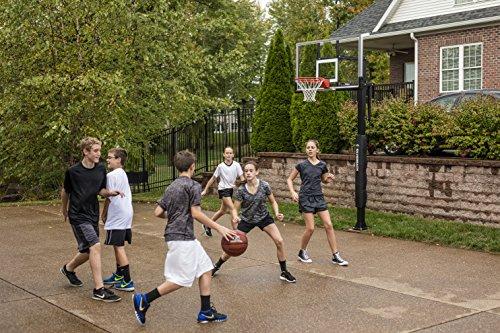 Silverback Silverback 60" In-Ground Basketball System with Adjustable-Height Tempered Glass Backboard and Pro-Style Breakaway Rim