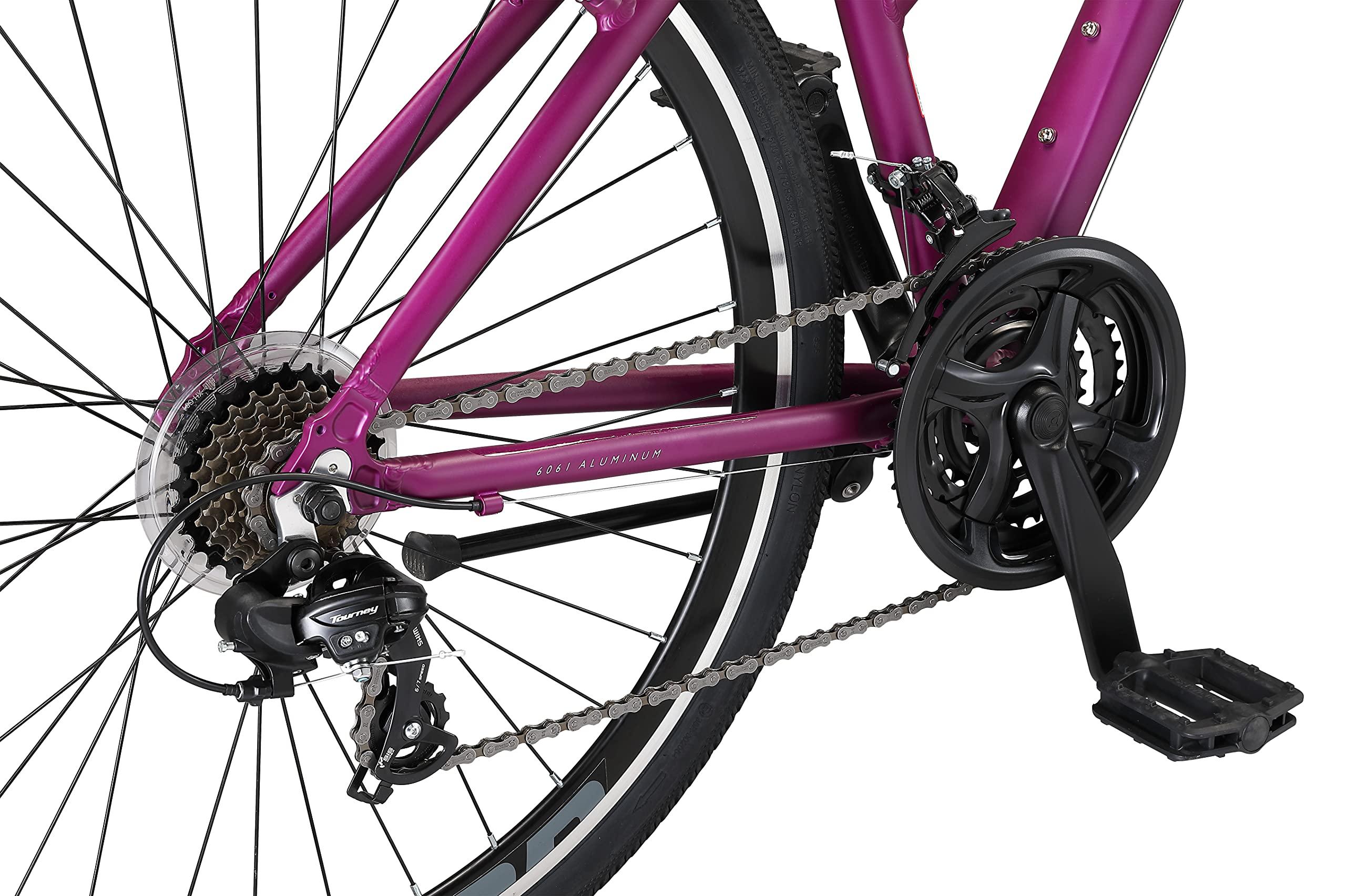 Schwinn Schwinn GTX 1 Hybrid Bike, 700c Mens and Womens Bike, 21-Speed Hybrid Bicycle, Aluminum Dual-Sport Frame, Suspension Fork, Front and Rear Linear Pull Brakes, Adult Bicycle