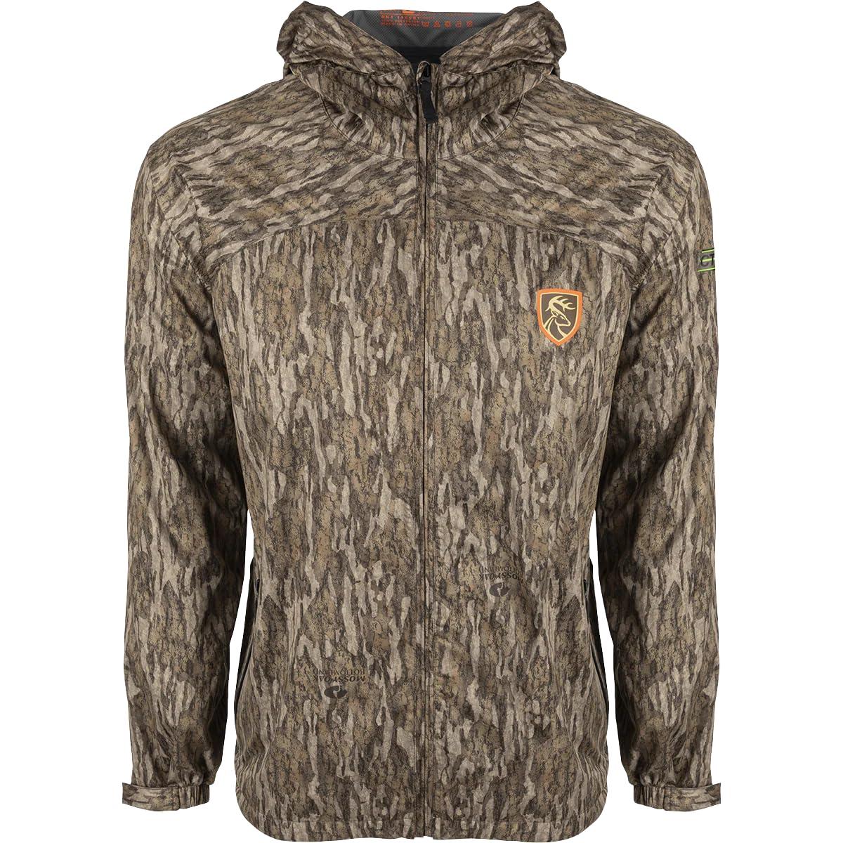 Drake Waterfowl Drake DNT2500-006-2 Ultralight Performance Waterproof Pack Shell Jacket Bottomland Medium