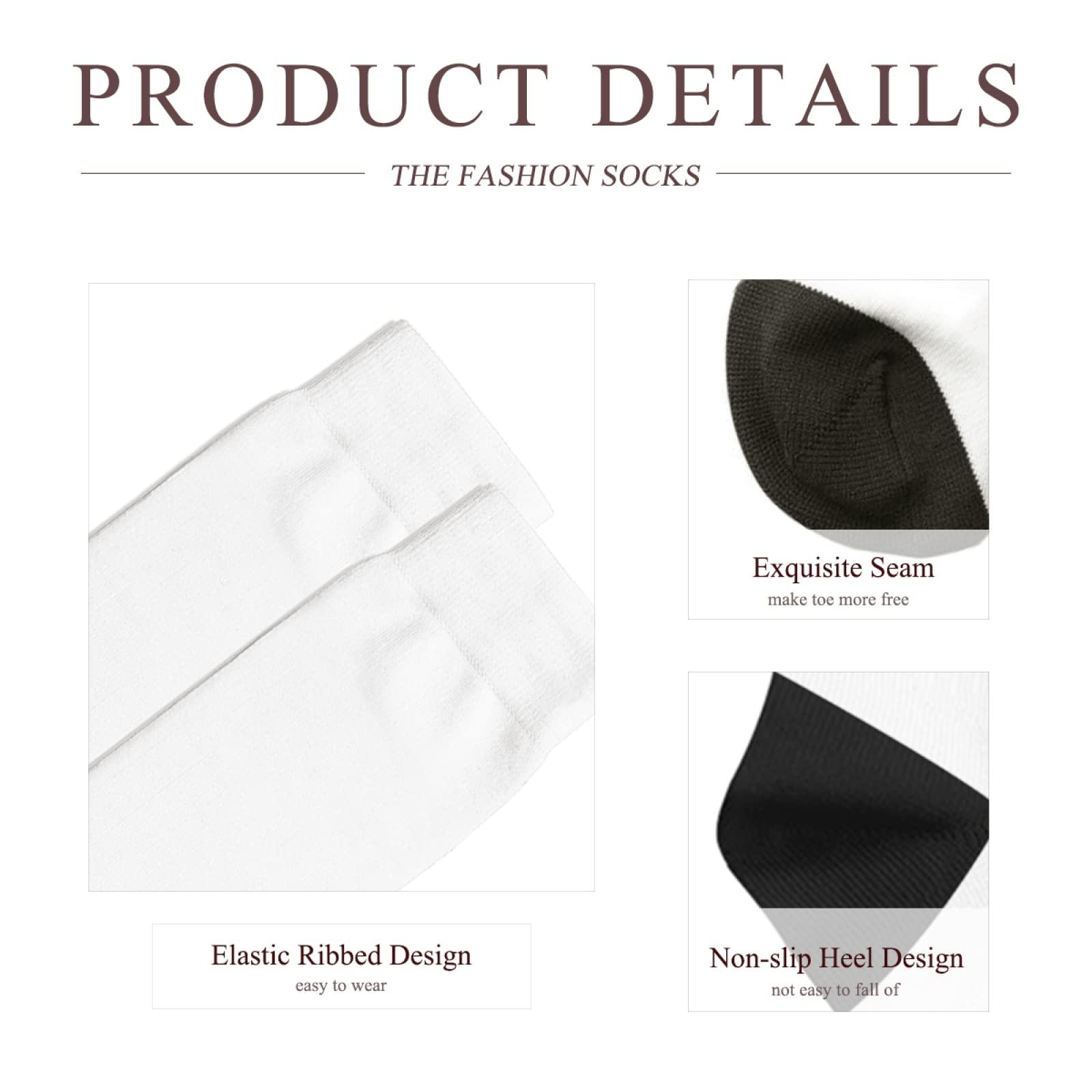 RUYICOCO RUYICOCO Mens Dress Socks Funny Idea Mountain Bike Socks Men Novelty Crew Socks - Men's Novelty Socks Eye-Mountain Biking Gifts For Men For The Modern Man.