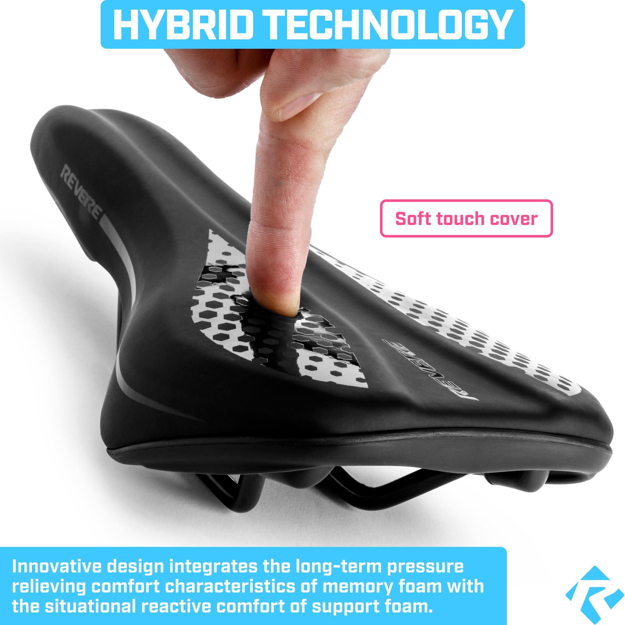 Revere Bicycles Revere Youth Memory Foam Saddle - Stylish, Ultra-Comfort Bike Seat for Kids & Youth, Premium Quality Seat for Boys and Girls Bikes, Perfect for Kids 16" to 24"