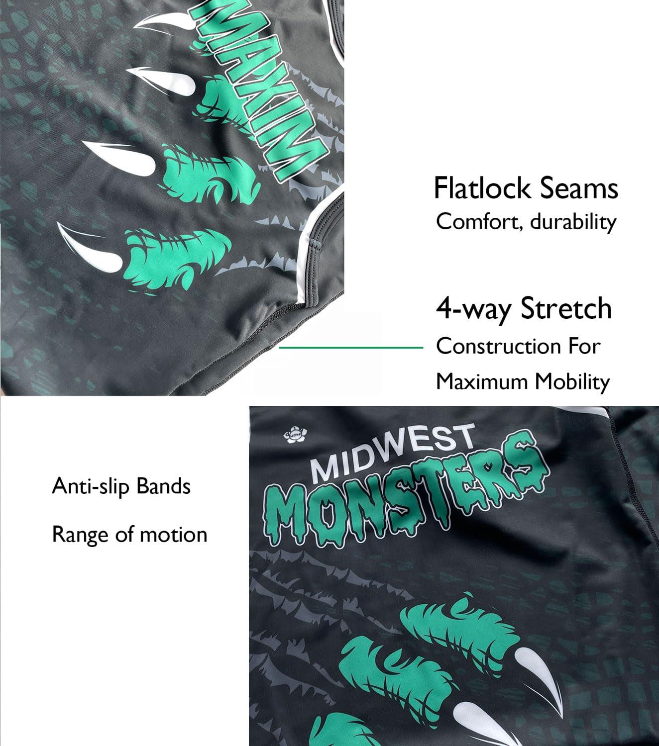 DIYUME DIYUME Custom Cartoon Wrestling Singlet Slim Fit Powerlifting Singlet for Men Women Youth Plus Size