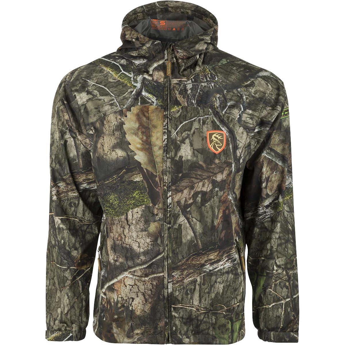 Drake Waterfowl Drake DNT2500-006-2 Ultralight Performance Waterproof Pack Shell Jacket Bottomland Medium
