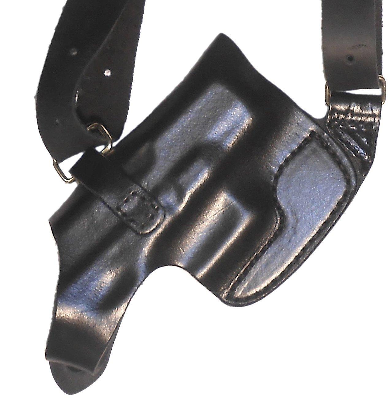 The Holster Store Horizontal Shoulder Holster for Glock 17 19 22 23 26 27 32 33 36 - Chest Holster - The Holster Store (Black, Left)
