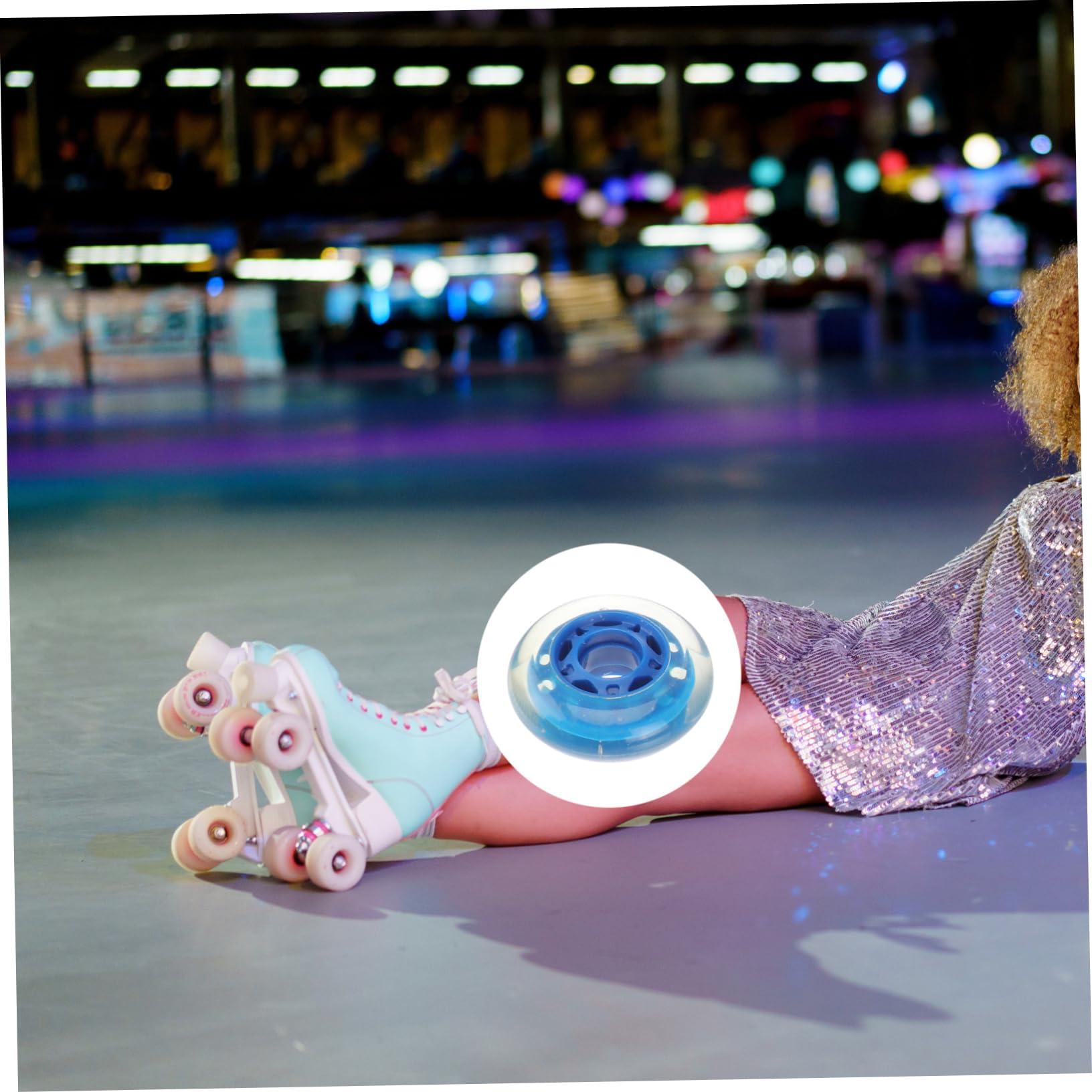 BESPORTBLE BESPORTBLE 4pcs Pulley Skates Accessories Skateboard Replacement Parts Outdoor Skates Indoor Roller Skate Wheels Inline Roller Wheels High Elasticity Child Polyurethane Pu Supplies