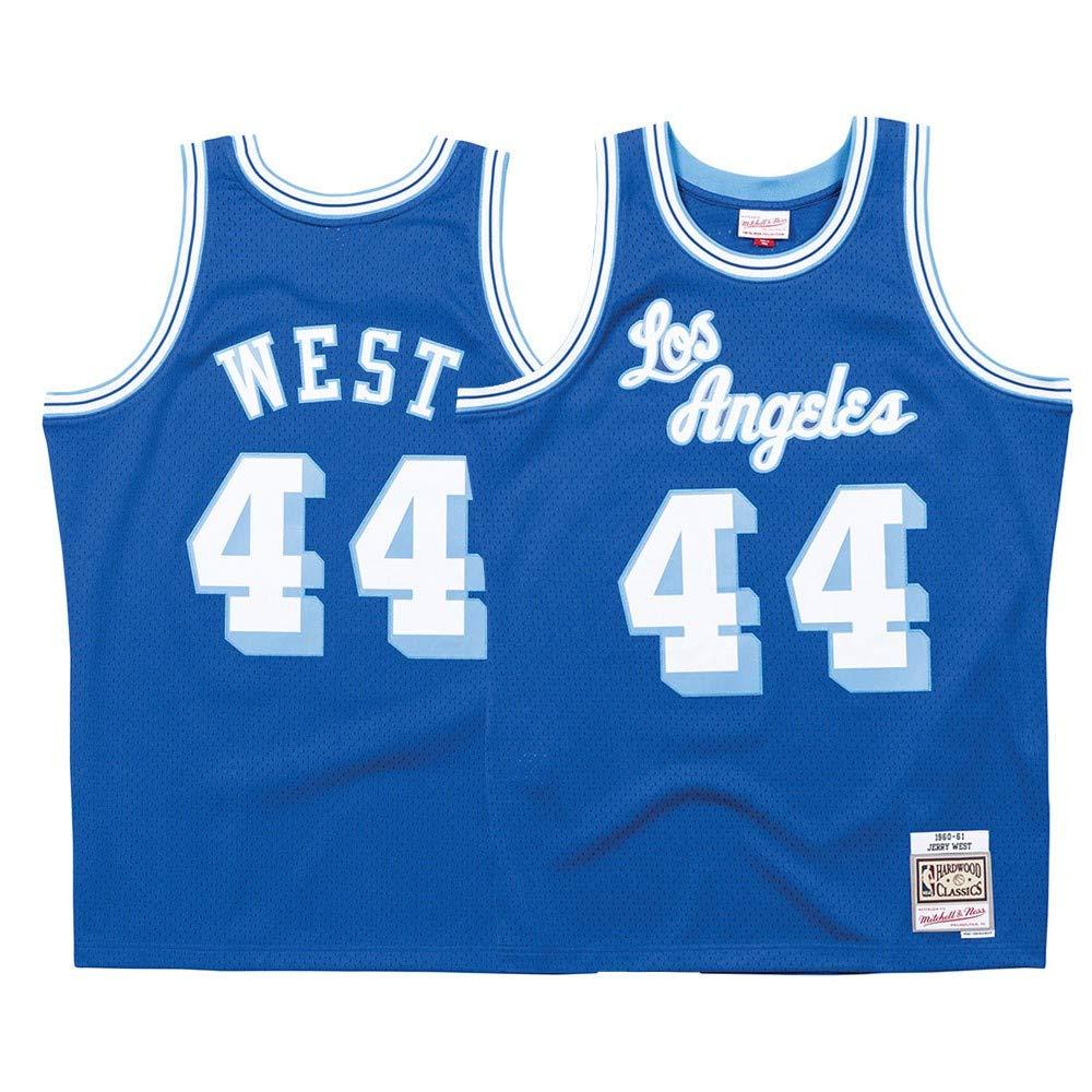 Mitchell & Ness Mitchell & Ness Los Angeles Lakers Jerry West Throwback Road Swingman Jersey Blue (Large)