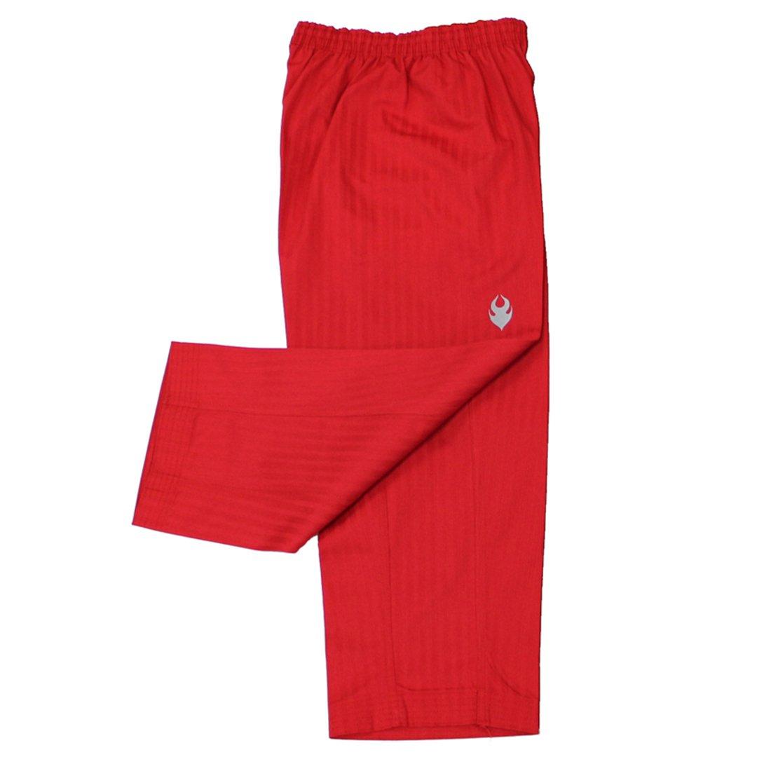 Taekwondo Taekwondo Korea Pants 2 Colors Type (Black/Red) 150~190 Size Martial Arts MMA TKD Karate Judo Hapkido (2. Red, 160(Height: 150~160cm)(59.0~62.9 inch))