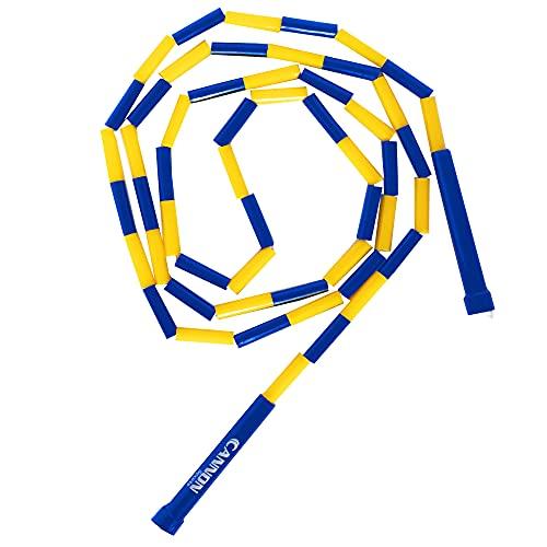Cannon Sports Cannon Sports Segmented Jump Ropes for Indoor and Outdoor Fitness (6 Feet - Blue/Yellow)