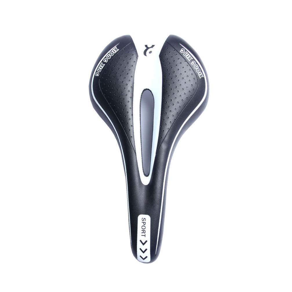 BESPORTBLE BESPORTBLE Exercise Bike Exercise Seat Bike Seat Comfortable Replacement Folding Saddle for Adult Kids Cycling Mountain Bikes Road Bikes Black White Collapsible Seat Kids Bike Bike