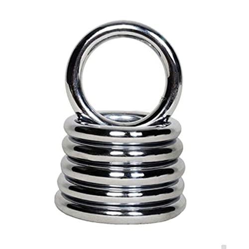 ZooBoo ZooBoo Wing Chun Stainless Ring YeWen Sau Sticky Hand Strength Training Stainless Steel Rattan Ring Wing Tsun Siu Lum Ring Kung Fu (Diameter 9.5CM)