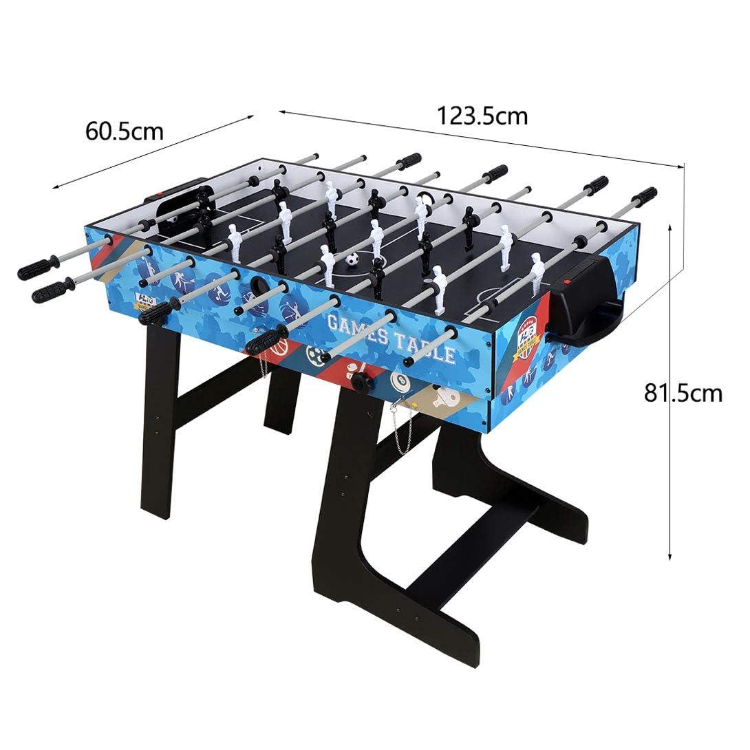 AHHC Multi Game Table 5-in-1 Combo Game Table, 5 Games with Hockey, Billiards, Table Tennis, Foosball and Basketball