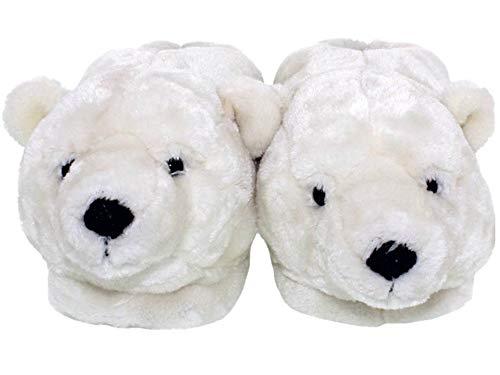 HAPPYFEET SLIPPERS Happy Feet Slippers Polar Bear Animal Slippers for Adults and Kids, Cozy and Comfortable, As Seen on Shark Tank (X-Large)