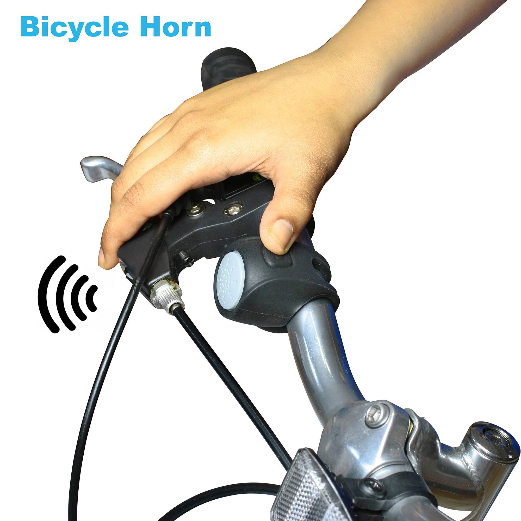 Ryders Recreation Electric Bike Horn - 95DB Waterproof Bicycle Bell for Mountain and Road Bikes Scooters Handlebar, Cycling Bell for Adults and Kids Bikes