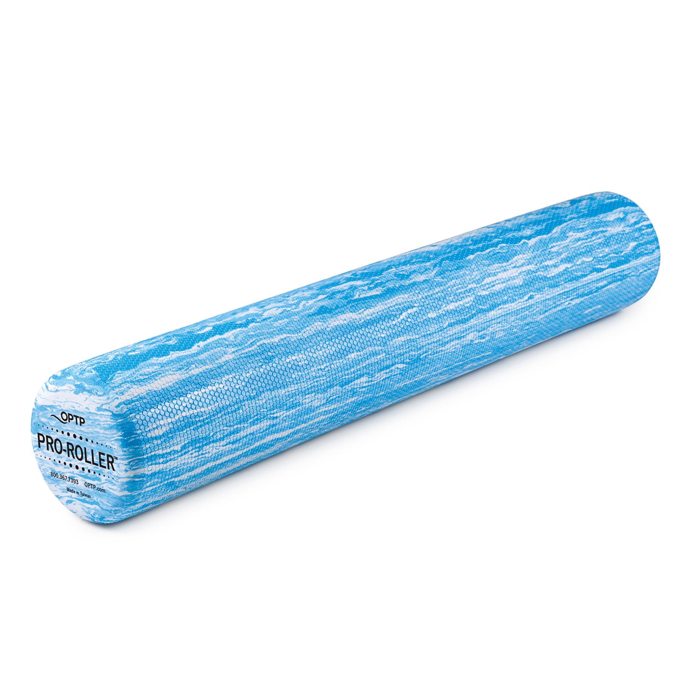 OPTP OPTP PRO-ROLLER Standard Density Foam Roller - Durable Roller for Back Massage, Deep Tissue Foam Roller Exercises, Stretching, Fitness, Yoga and Pilates - 36 Inches by 6 Inches, Blue