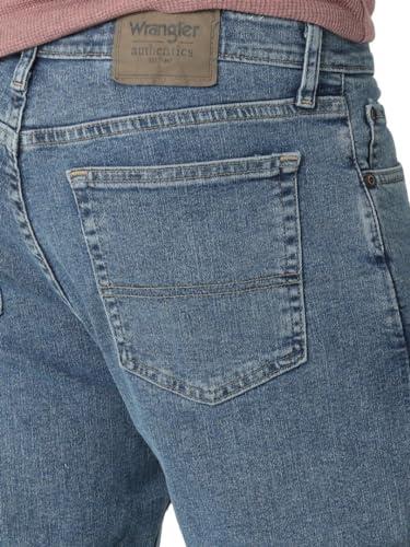 Wrangler Authentics Wrangler Authentics Men's Comfort Flex Waist Relaxed Fit Jean, Light Stonewash, 30W x 30L