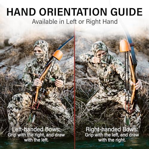 Southwest Archery Spyder XL Takedown Recurve Bow and Arrow Set ? 64\" Recurve Hunting Bow ? Right & Left Hand ? Draw Weights in 30-55 lbs ? USA Based Company ? Perfect for Beginner to Intermediate SpyderXL-40L-WS