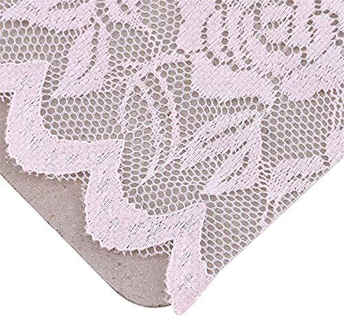 Tvoip Tvoip 1 Pair Womens Sun Protection Driving Half Finger Gloves Charming Sexy Lady Girl Lace Party Costume Fingerless Gloves (Pink)