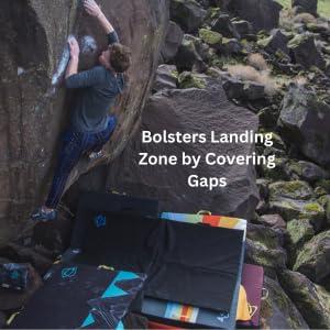 Asana Climbing Asana VersaPad - Revolutionary Supplemental Bouldering Crash Pad - Sit Start Bouldering Mat, Climbing Crash Pad Gap Cover, Sport Mat & Essential Bouldering Gear (Open - 74" x 44" x 1") (Green)