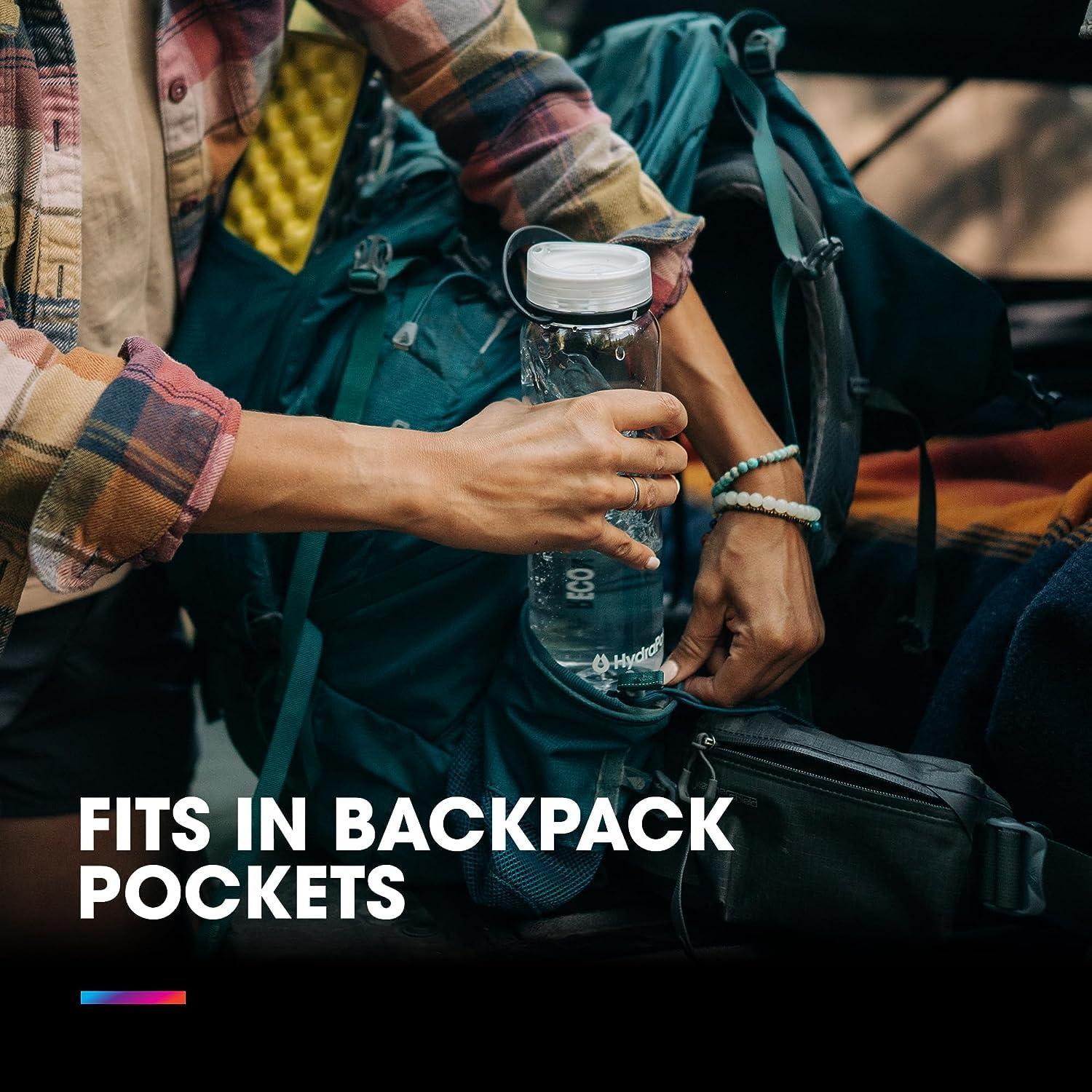 HydraPak HydraPak Recon Twist & Sip - Wide Mouth Recycled Plastic Water Bottle (24oz or 32oz) - Eco Friendly, BPA Free, Easy Carry, 500ml/17oz (2-Pack), Confetti