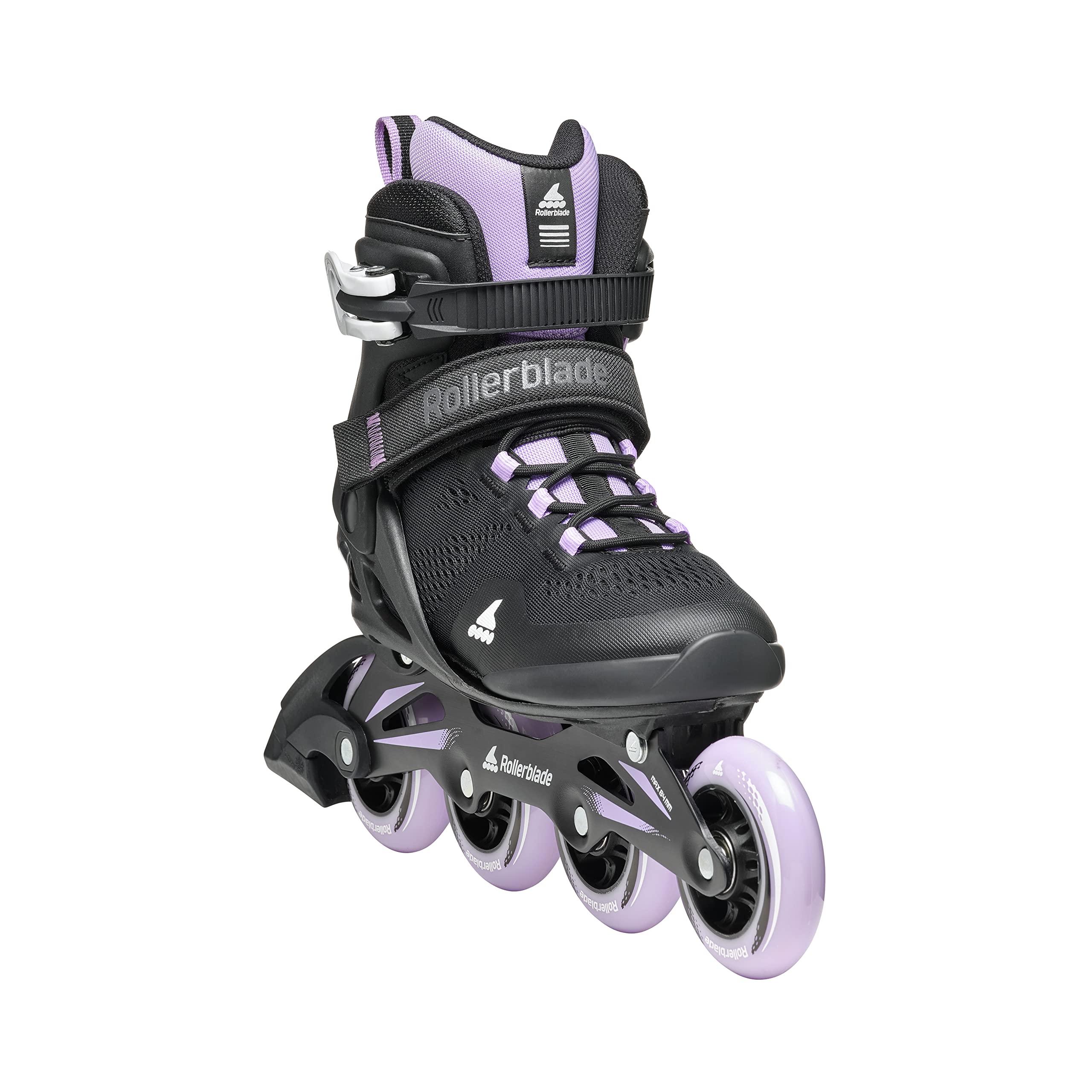 Rollerblade Rollerblade Macroblade 84 Women\'s Adult Fitness Inline Skate, Black & Lavender, Performance Inline Skates