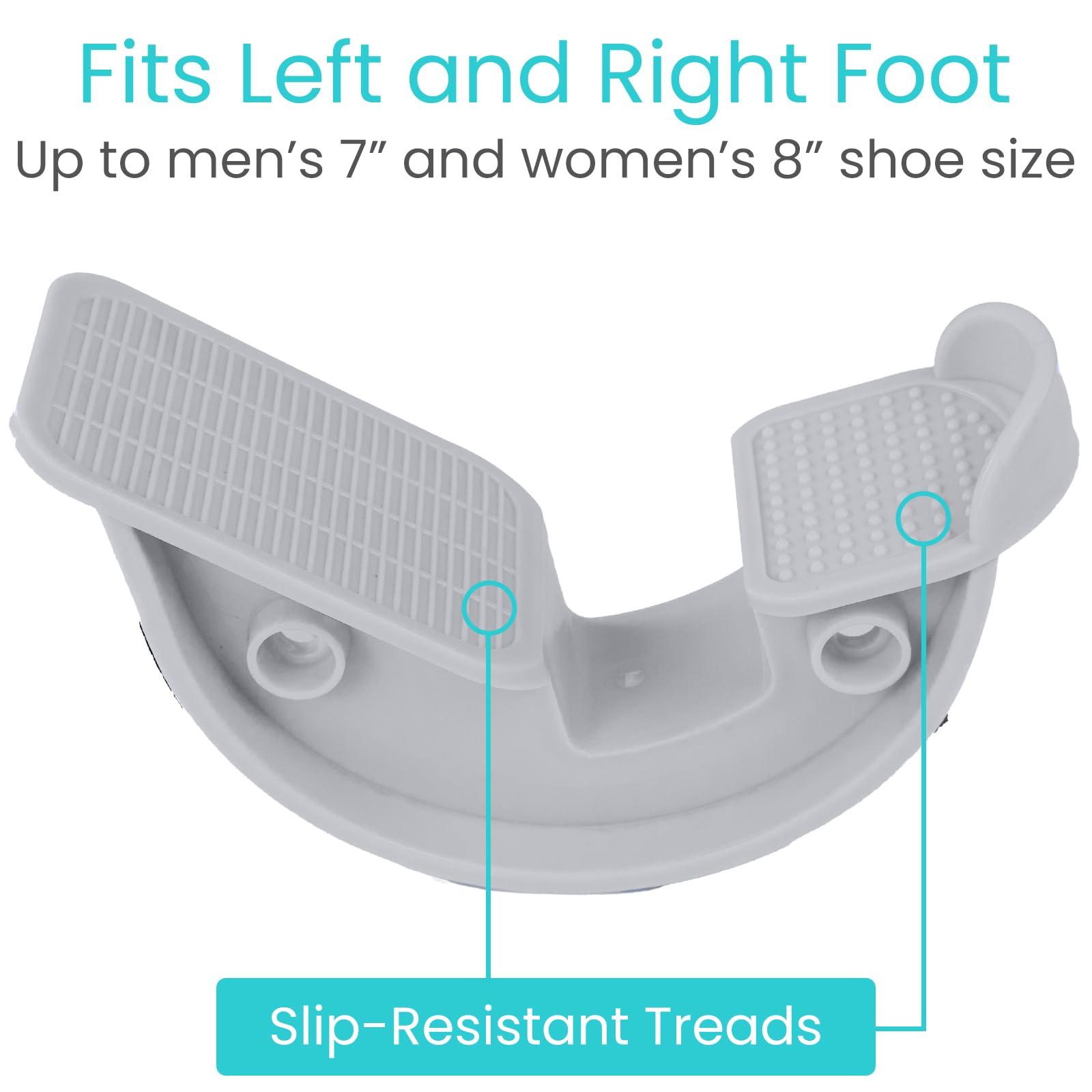 Vive Vive Foot Rocker - Calf Stretcher for Achilles Tendinitis, Heel, Feet, Shin Splint, Plantar Fasciitis Pain Relief - Stretches Strained Leg Muscle - Ankle Wedge Stretch Improves Flexibility (Small)