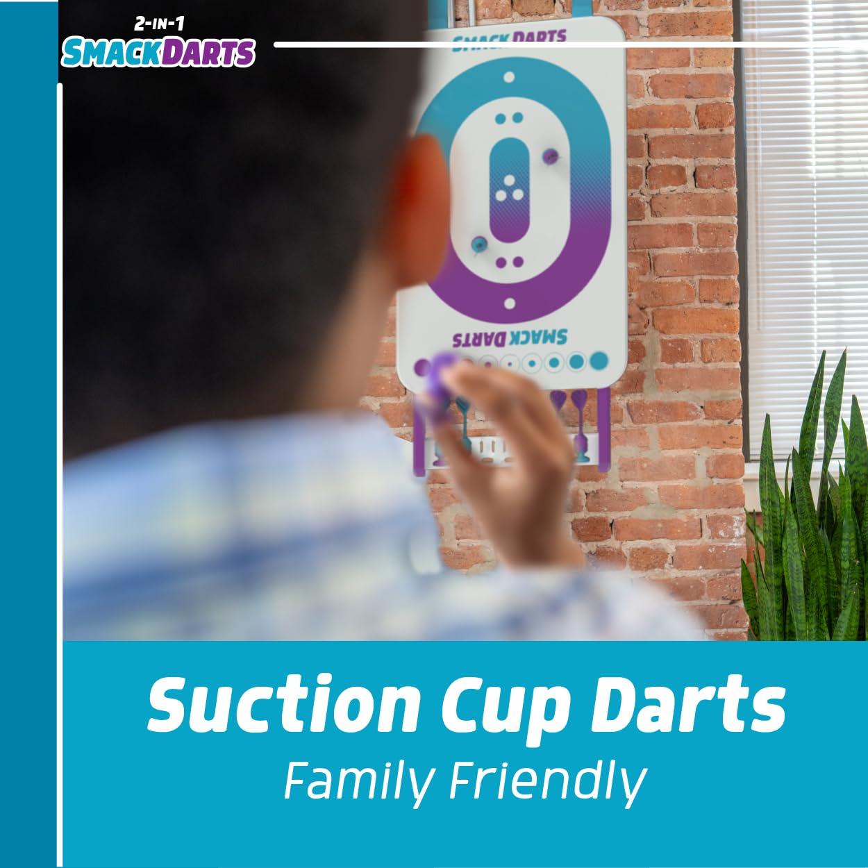 EastPoint Sports EastPoint Smack Darts - 2-in-1 Suction Cup Convertible Dartboard Target Game