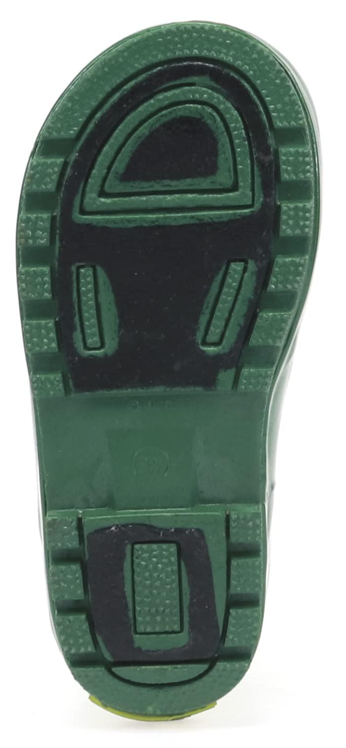 Western Chief Western Chief Boys Waterproof Printed Rain Boot with Easy Pull on Handles - Fritz the Frog, 9 M US Toddler