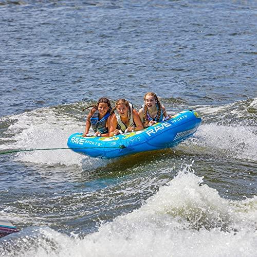 RAVE Sports RAVE Sports Mambo Boat Towable Tube - Inflatable Boating Tube for 1-3 Riders