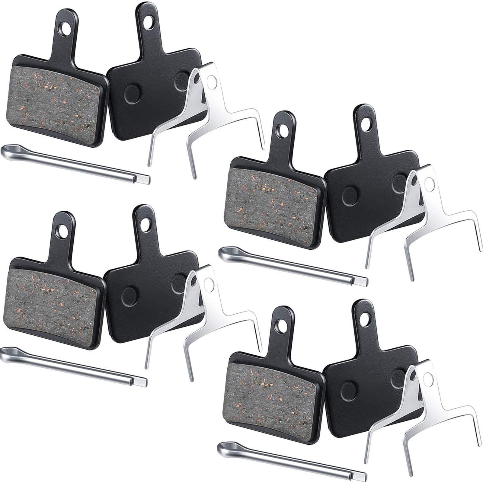 Zonon Zonon 4 Pairs Bike Brake Pads Compatible with Trp Tektro Shimano Deore Br-m575 M525 M515 T615 T675 M505 M495 M486 M485 M475 M465 M447 M446 M445 M416 M415 M395(Semi Metallic Pads)