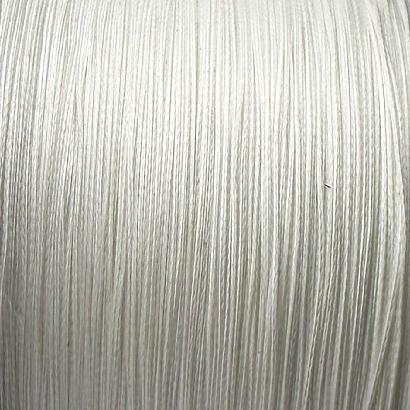 FINS FINS XS Big Game Braid - USA Made - 8-End Round Abrasion Resistant Braided Fishing Line for Freshwater/Saltwater Trolling and Bottom Fishing - White - 15 lb - 300 Yds