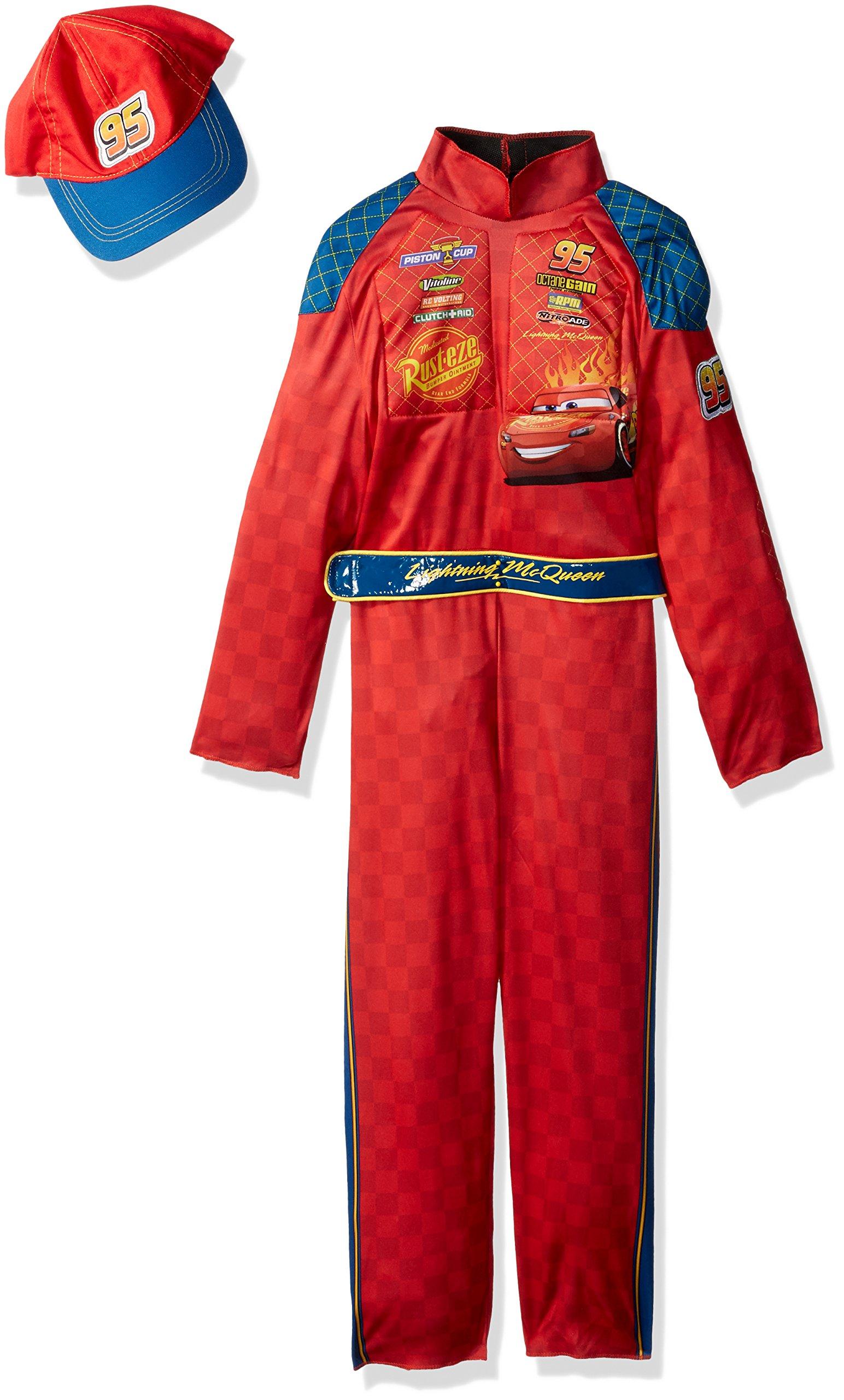 Disguise Cars 3 Lightning Mcqueen Classic Toddler Costume, Red, Large (4-6)