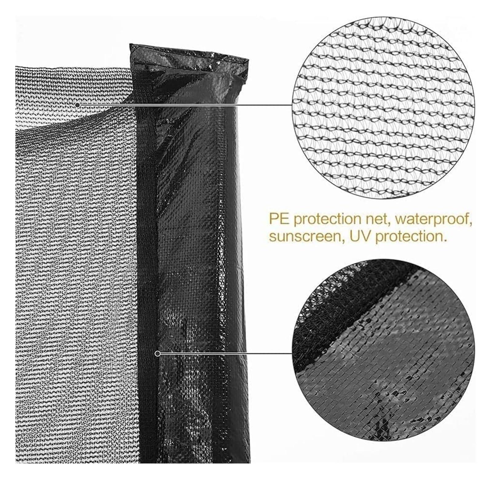 TYCQFCL Trampoline Safety Net Replacement Trampoline Net Enclosure for 6ft/8ft/10ft/12ft Straight Poles Round Frame Trampolines(12ft(8 Poles))