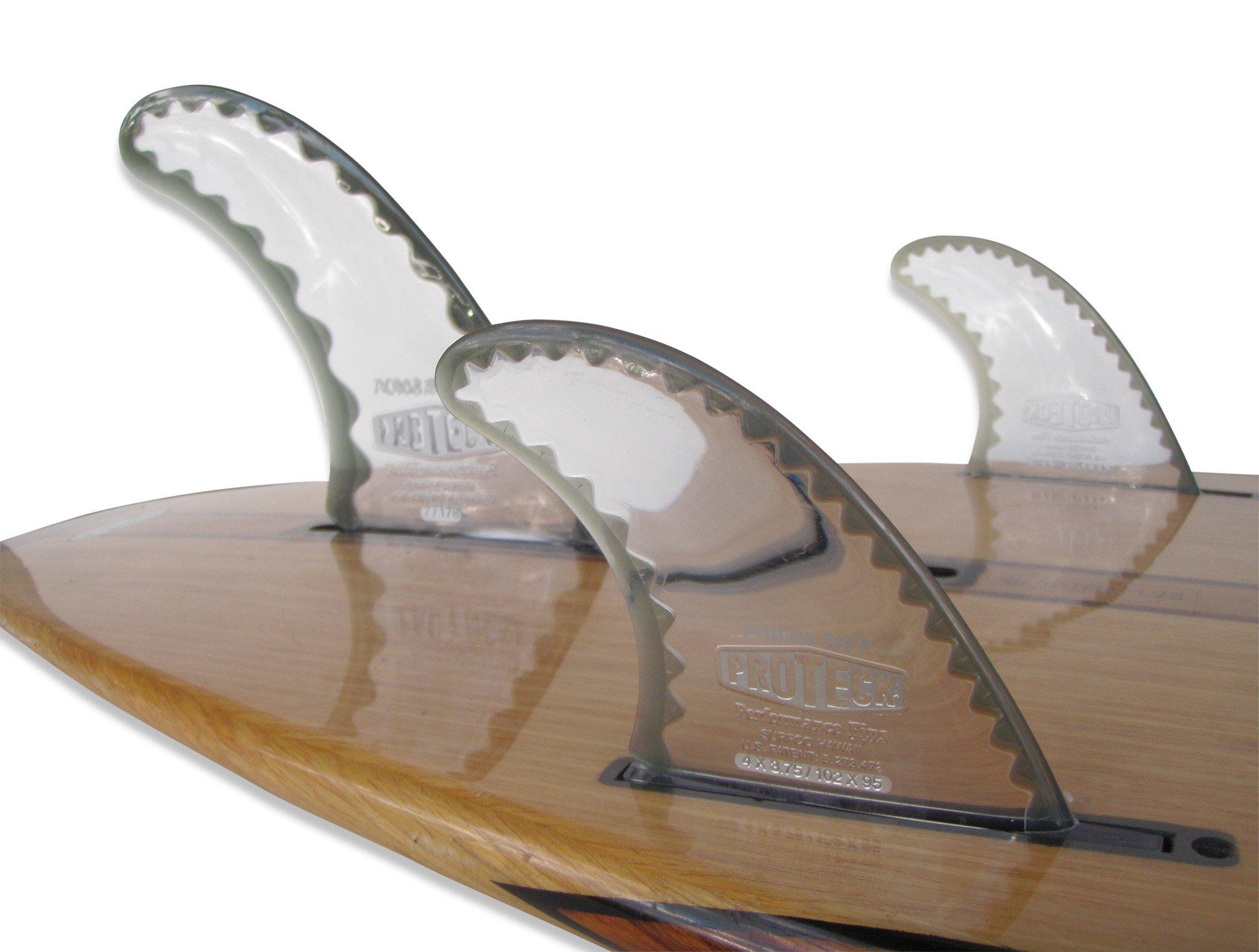 Surfco Hawaii SurfCo - Pro Teck 9\" Power Flex Fin Combo Set w/4.50\" Sides - FCS