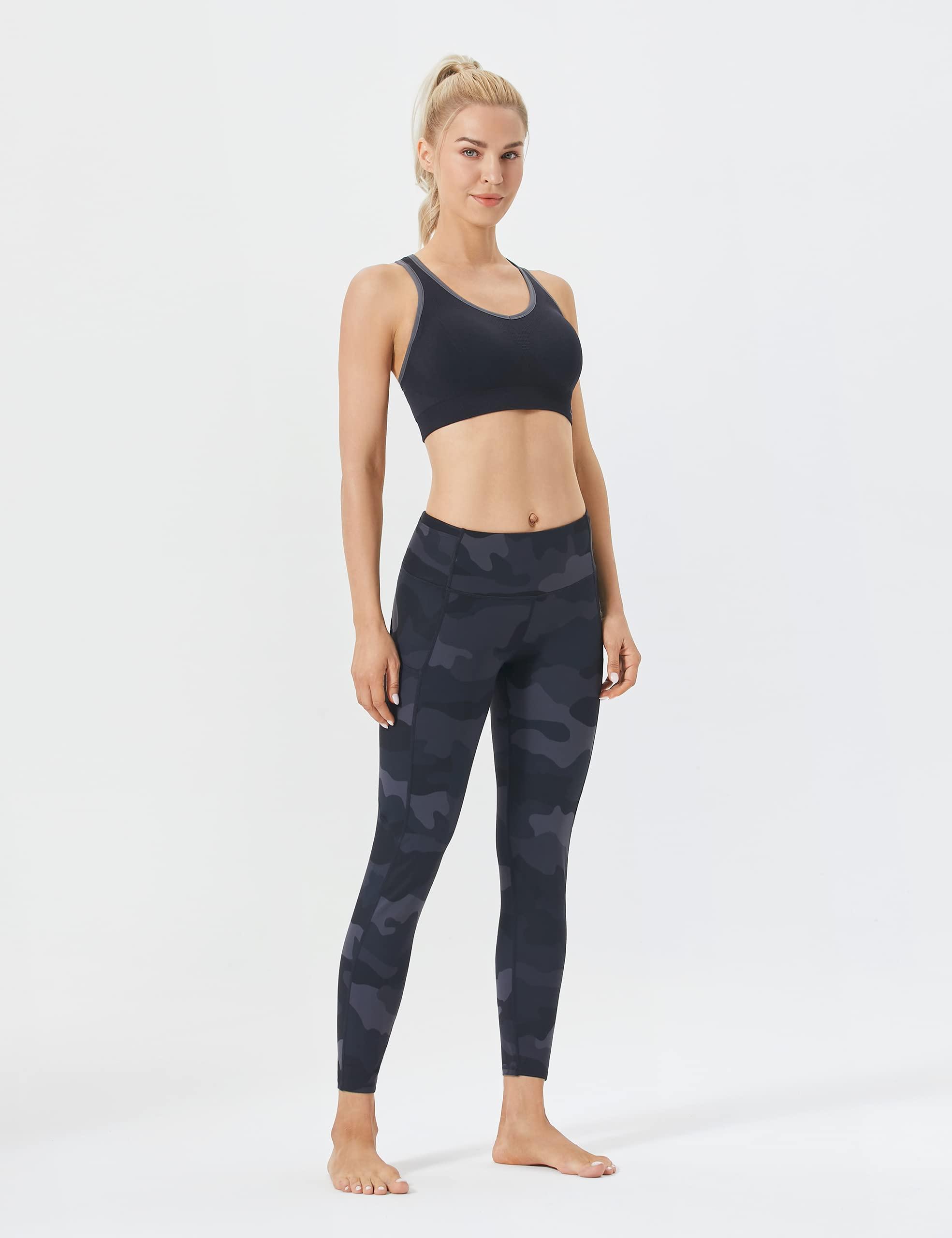 FITTIN FITTIN Racerback Sports Bras for Women - Padded Seamless High Impact Support for Yoga Gym Workout Fitness XL