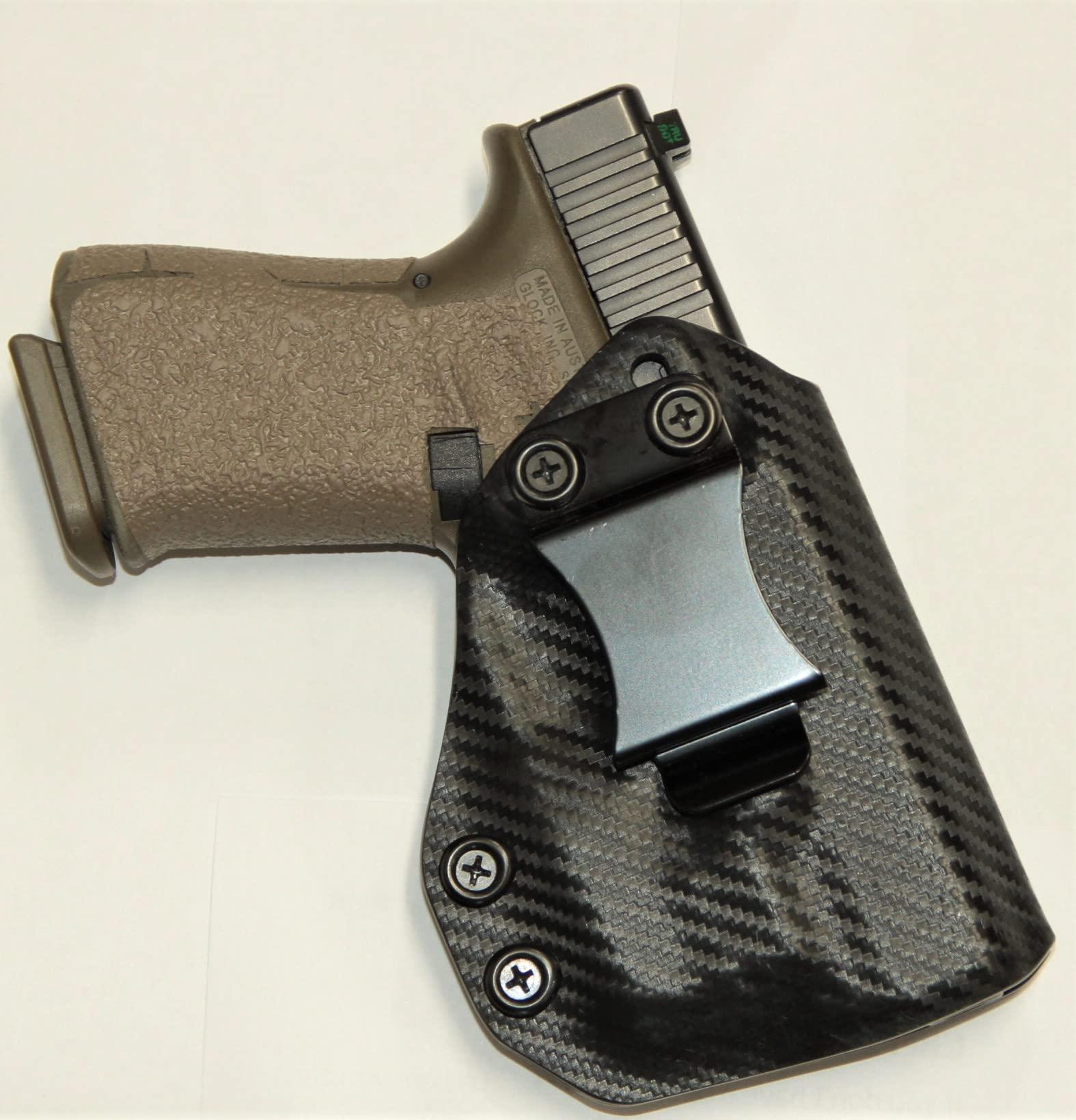 Generic REVKEL Custom Kydex Molded IWB Holster compatible with Sig Sauer P365 with Olight PL2 Mini Valkyrie and Recover Tactical Rail. Black Right Hand Draw. Hand crafted in The USA.