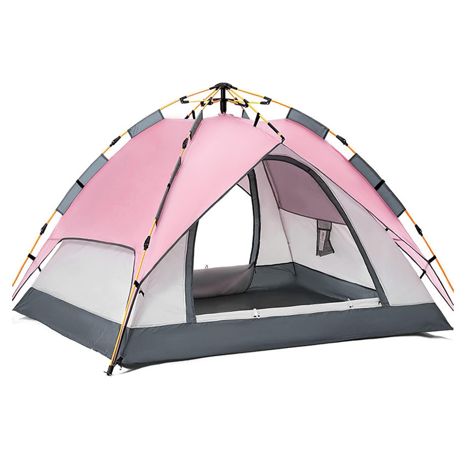 Airshi Airshi Double Layer Tent, Large Space Camping Tent for Hiking (Pink)