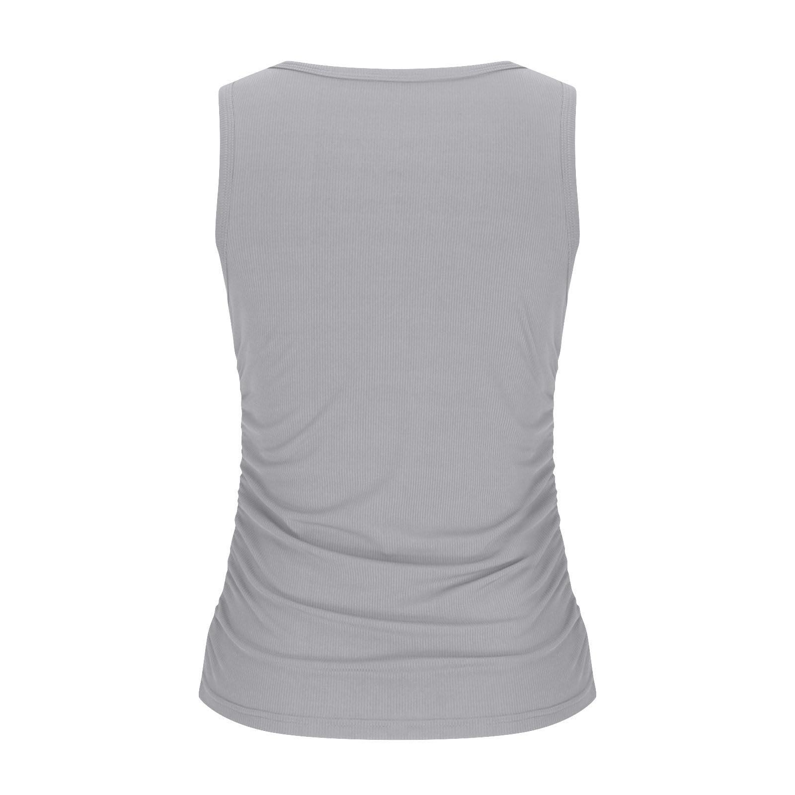 NineFit Basics Dressy Tank Tops for Women White Tank Top with Built in Bra Tank Top Womens Womens Ruched Tank Top Seamless Top White and Black Tank Tops for Women