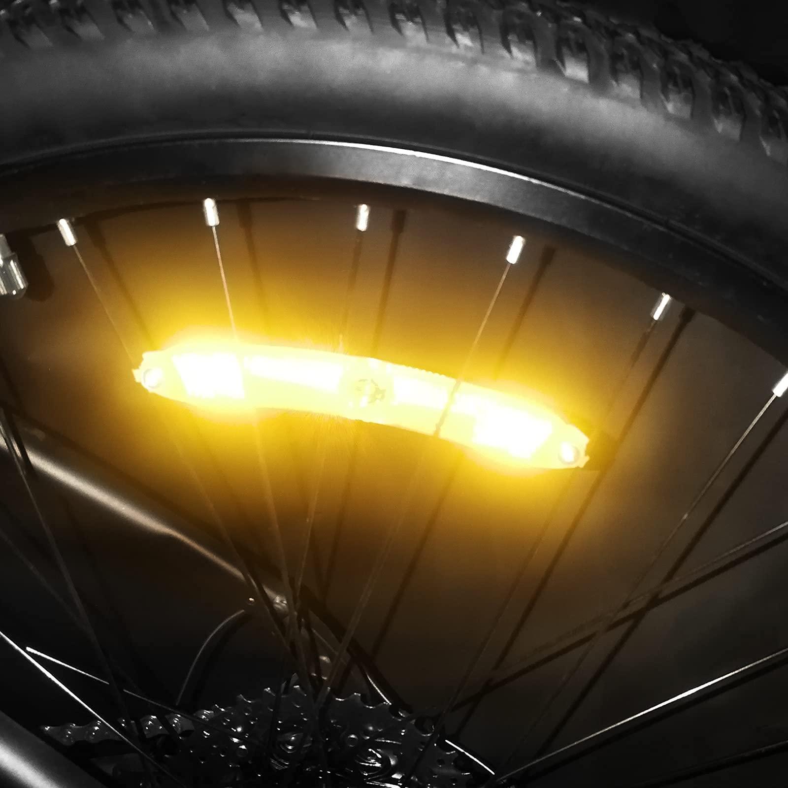 MFC PRO MFC PRO Bicycle Wheel Reflector Amber Pack of 4 (Long/Amber, 4pcs)