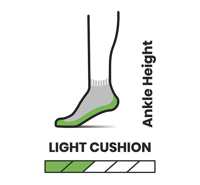 Smartwool Smartwool Men's Hike Light Cushion Merino Wool Ankle Socks, Medium Gray, Small