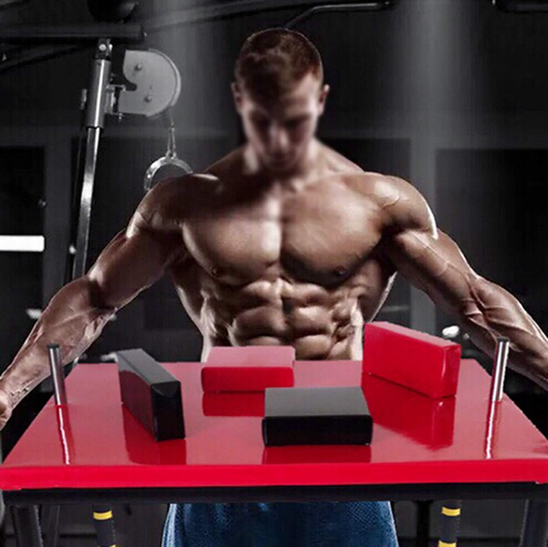 HENGGE Standard Arm Wrestling Table - Arm Wrestling Equipment-Suitable for Home Gym Entertainment Competitions,Black