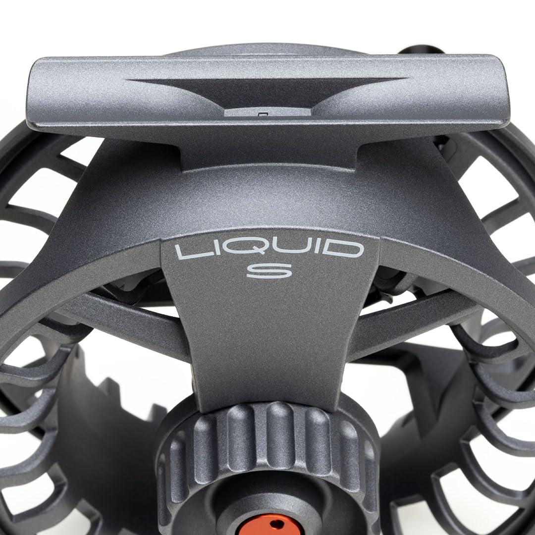 LAMSON LAMSON | Liquid S-Series Size -9+ Fly Fishing Reel 3 Pack | All-Water | 1 Reel & 2 Bonus Spools + Carrying Case | Large Arbor, Powerful Sealed Drag, Pressure Cast Aluminum | Smoke | 8wt 9wt 10wt Size