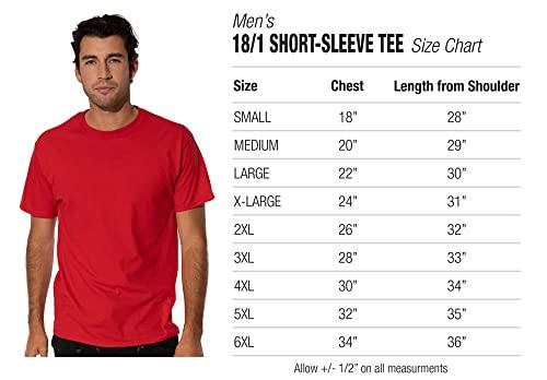 LOGOVISION Shippensburg University Official Circle Logo Short Sleeve Mens Cotton T-Shirt,Red, Small
