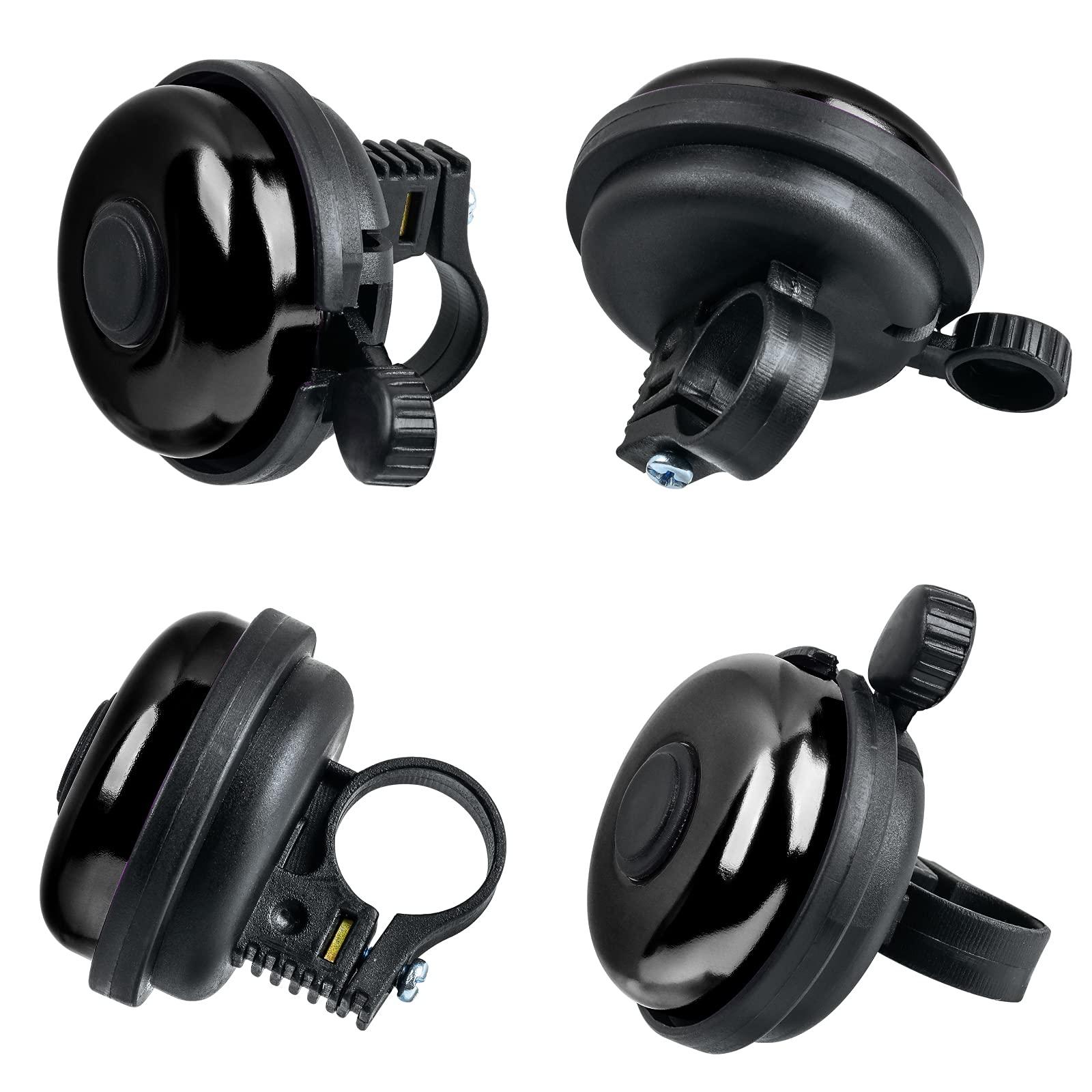 Xthuge Xthuge Classic Bike Bell, Aluminum Bicycle Bell, Loud Crisp Clear Sound Bicycle Bike Bell for Adults Kids(Black-Right Hand Use)