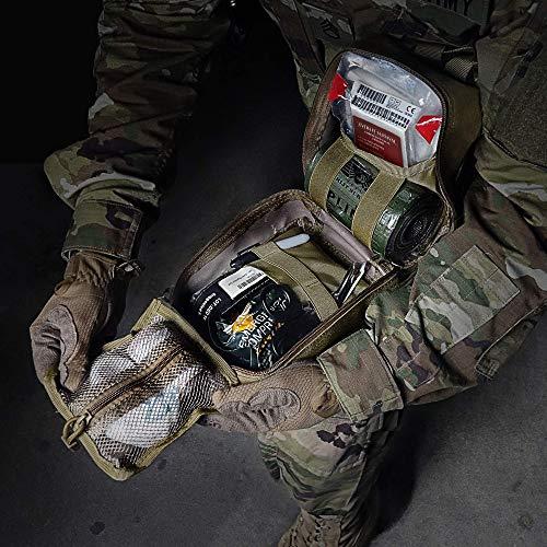 EVERLIT EVERLIT Emergency Trauma Kit, CAT GEN-7 Multi-Purpose SOS Everyday Carry IFAK for Wilderness, Trip, Cars, Hiking, Camping, Father’s Day Birthday Gift for Him Men Husband Dad Boyfriend (Tan)